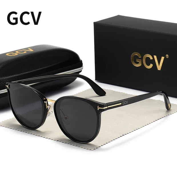 2021 GCV Polarized Lady Eye Fashion Sun Glasses Luxury Woman Brand