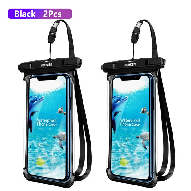 Phone Underwater Snow Rainforest Transparent Dry Bag Swimming Pouch