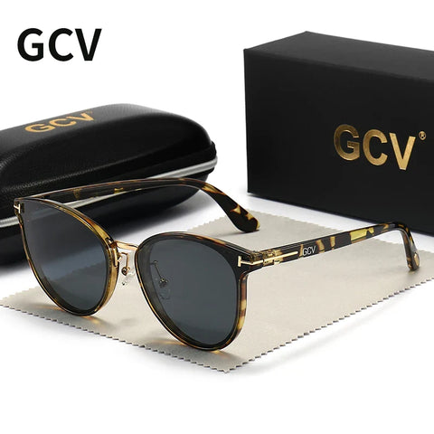 2021 GCV Polarized Lady Eye Fashion Sun Glasses Luxury Woman Brand