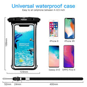 Phone Underwater Snow Rainforest Transparent Dry Bag Swimming Pouch