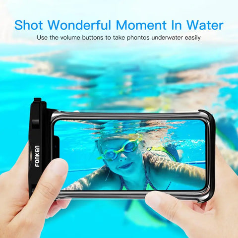 Phone Underwater Snow Rainforest Transparent Dry Bag Swimming Pouch