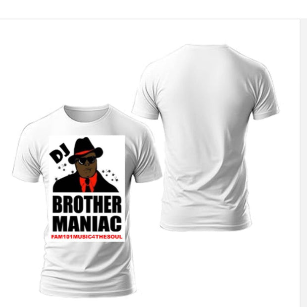 100 cotton dj brother maniac the exception graphic t-shirt 1