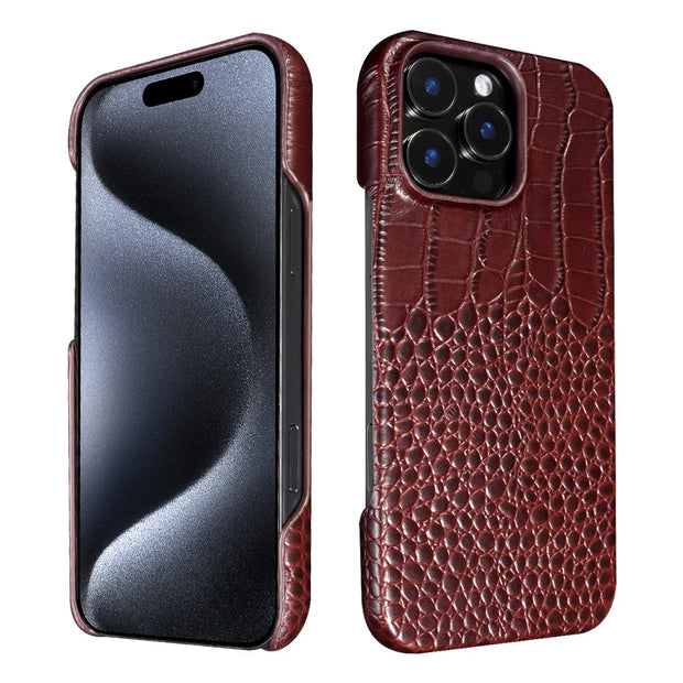 iPhone 15 16 Pro Max Promax 16Pro 15Pro Natural Cowhide Leather