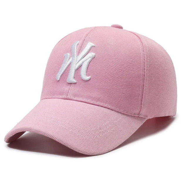 Letter Embroidery Couple Baseball Cap Anti-Sun Sunscreen