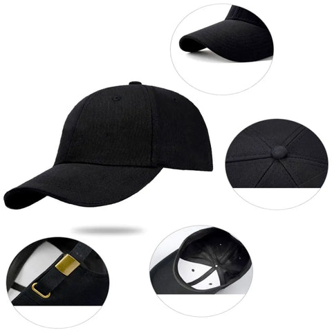 Solid Color Fashion Men Women Adjustable Leisure Caps Unisex Plain