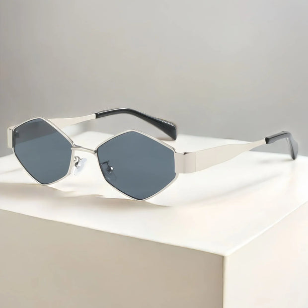 Fashion Hexagon Sunglasses Women 2024 Unique Polygon Sun Glasses Men