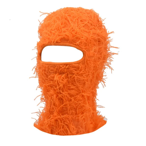 Hip Hop Balaclava Distressed Knitted Caps Full Face Ski Mask