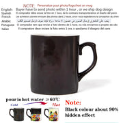 Personalised Magic Mugs Custom Colour Changing Cup Heat Activated