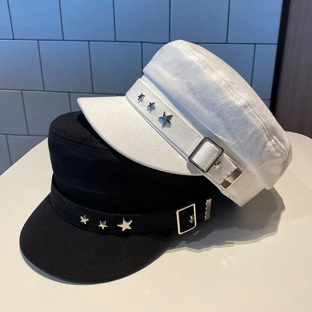 Sea Military Style Korean Caps mother hats