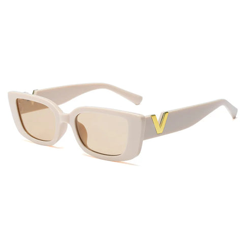 Brand Designer Square Sun Glasses Women Outdoor Leisure Eyewear