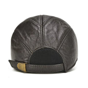 Hot Sale Male Fall Winter Genuine Real Cow Leather Baseball Hats