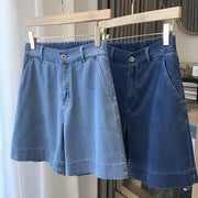 -5XL Women Denim Shorts Summer High Waist Loose Pants Female