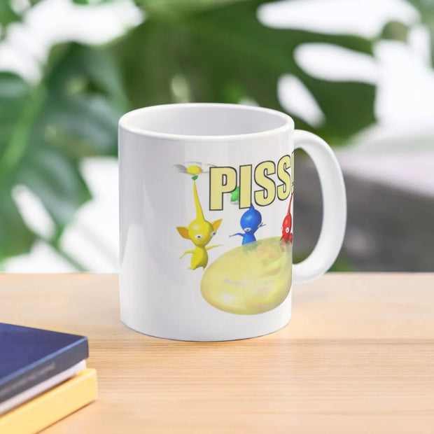 Pikmin Piss Classic Mug Gifts Coffee Handle Round Design Image