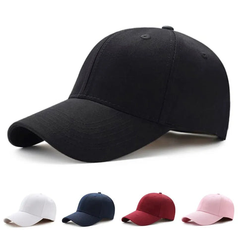 Solid Color Fashion Men Women Adjustable Leisure Caps Unisex Plain