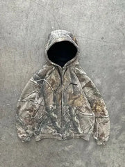 High Street Hip Hop Oversized Camo Hoodies Y2K Retro Hoodie