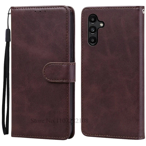 Samsung Galaxy A15 Case Wallet Leather Flip Cover