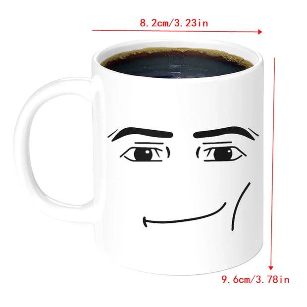 Woman Faces Coffee Mug Cute Gamer Birthday Gift Back