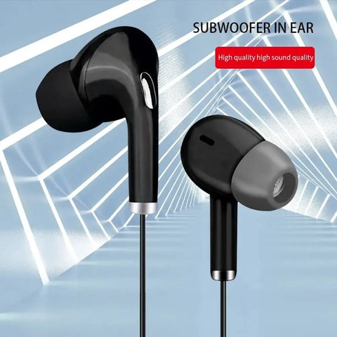 -Ear Control Portable Sport Wired Headset