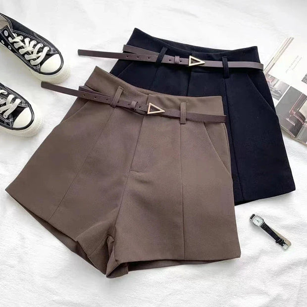 -line High Waist Short Chic Office Lady Shorts