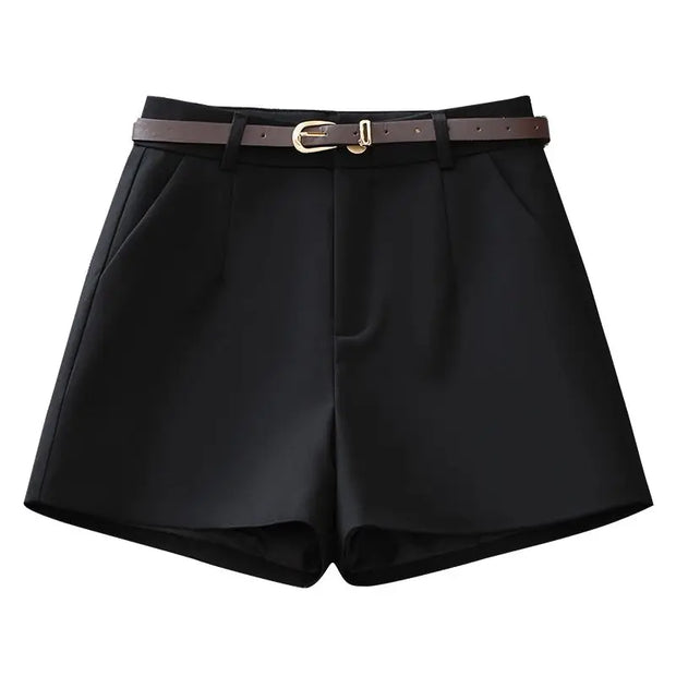 Grey Suit Shorts Women Spring