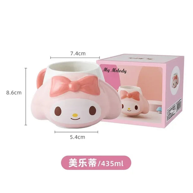 Melody Coffee Cup Kawaii Ceramic Water Mug Valentine