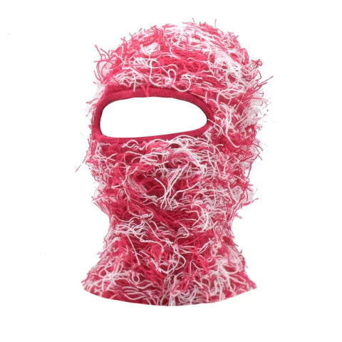 Hip Hop Balaclava Distressed Knitted Caps Full Face Ski Mask