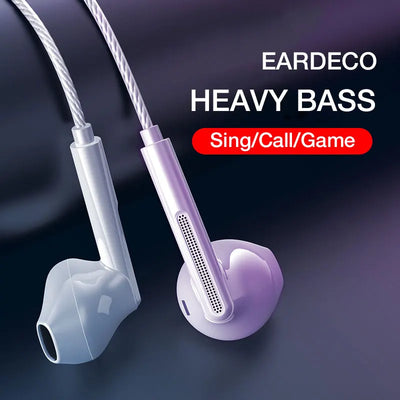 Ear Stereo Wired Earphone Earbuds Wire Game Phone Earphones