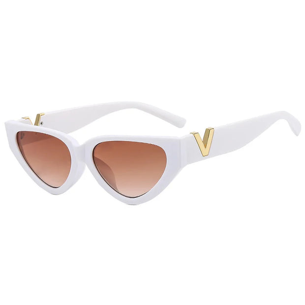 Brand Designer Cateye Sun Glasses Female Eyewear