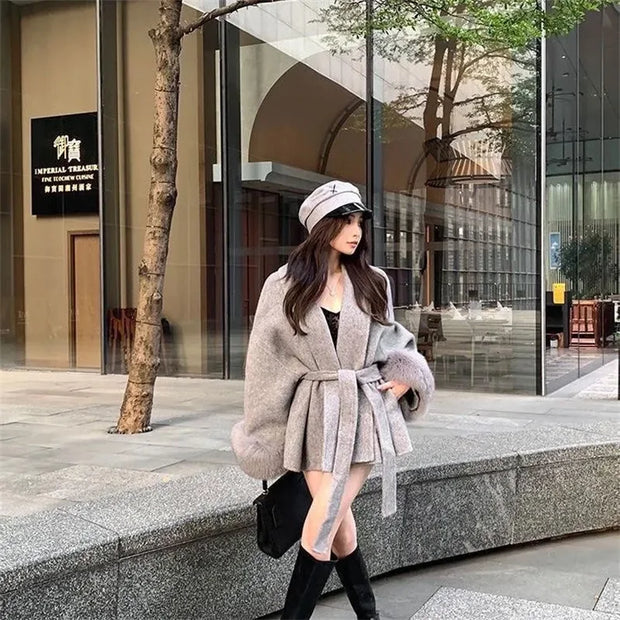 Thin Strap Jacket 2024 Spring Autumn Long Sleeved Loose High-end