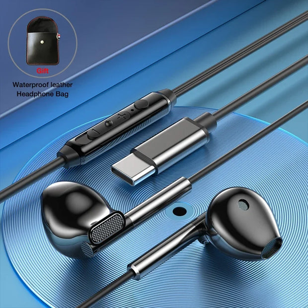 Noise cancelling headphone wired headphones bass stereo earphone