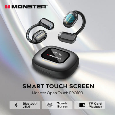 Monster Smart Touch Screen Wireless Headset OWS Bluetooth 5