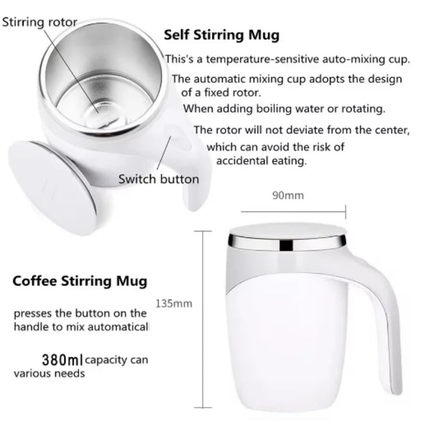 1pcs Energy Conservation Automatic Stirring Magnetic Mug