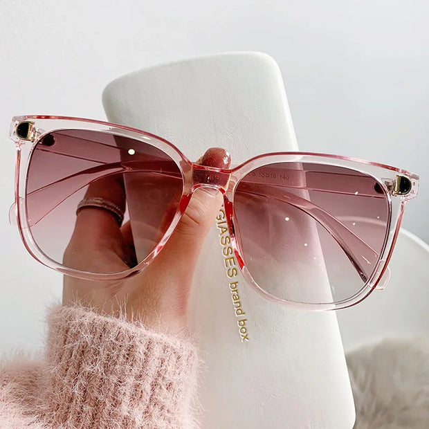 Fashion Oversized Sunglasses Woman Brand Designer Vintage