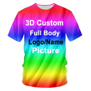 Men Fashion Hip Hop Short Sleeve Tops Abstract Men Women Kid