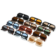 Retro Square Sunglasses Women Fashion Gradient Shades Men Sun Glasses