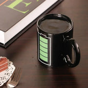 Color Changing Ceramic Cups Battery Pattern Heat Sensitive Magic Mug