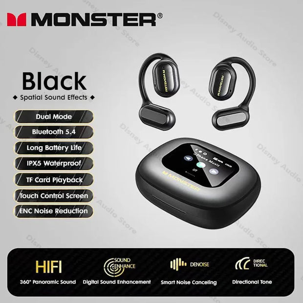 Monster Smart Touch Screen Wireless Headset OWS Bluetooth 5