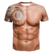 Men 3d Printed Muscle Men Sports Fitness Pattern