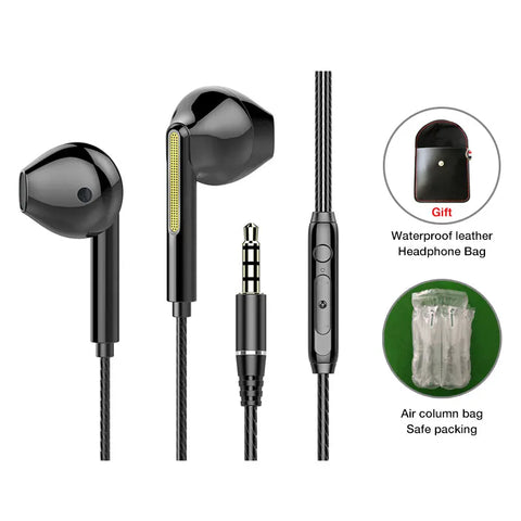 Ear Stereo Wired Earphone Earbuds Wire Game Phone Earphones