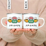 Central Perk Design Cup 12oz Enamel Wholesale Coffee Mug Tea Milk Cup