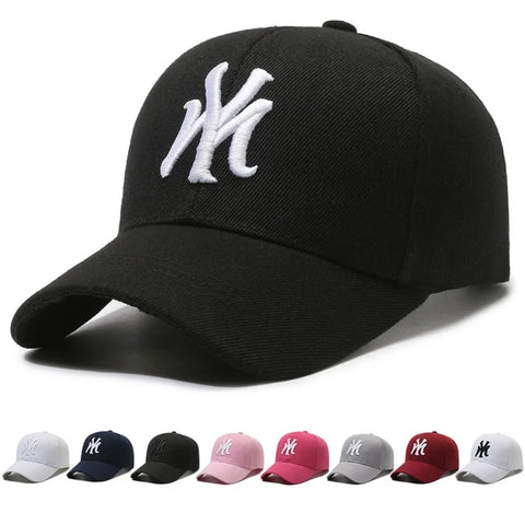 Letter Embroidery Couple Baseball Cap Anti-Sun Sunscreen