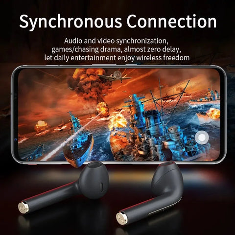 microphone bluetooth touch waterproof headphones sports headset