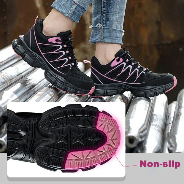 Women Fashion Safety Shoes Work Sneakers structured Shoes