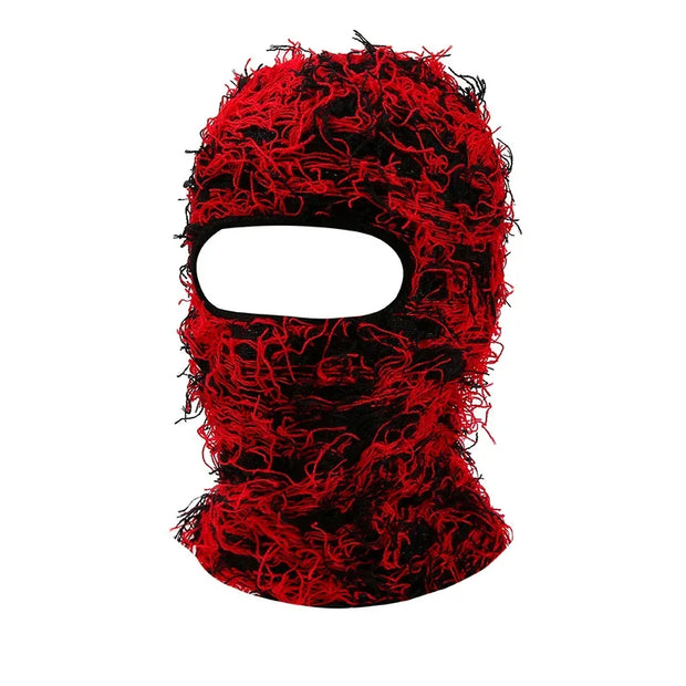 Hip Hop Balaclava Distressed Knitted Caps Full Face Ski Mask