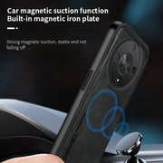 Honor X9B Back Cover Skin Feel Shockproof Magnetic Phone PU Leather