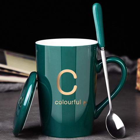 Creative letter Ceramic Cup Coffee Cup Mug Tea Cup