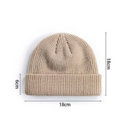 Men & Women Caps Wool Fashion Simple Warm Skullies Beanies Solid