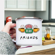 Central Perk Design Cup 12oz Enamel Wholesale Coffee Mug Tea Milk Cup