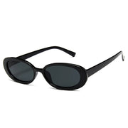 Vintage Oval Sunglasses Women Designer Small Sun Glasses