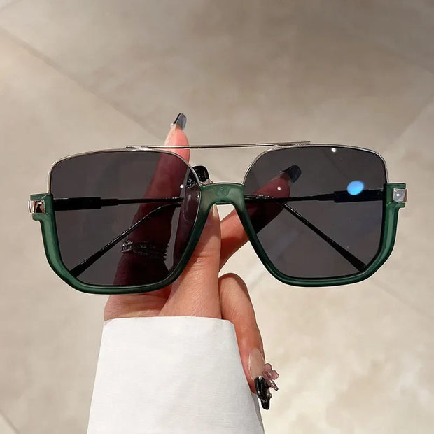 Vintage Oversized Sunglasses Fashion Unisex Square Shades Eyewear